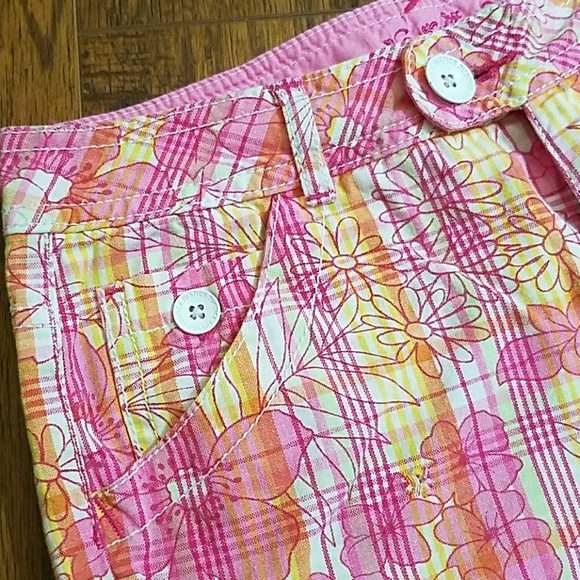 JUSTICE Floral Shorts Sz 12 Reg - Picture 5 of 10